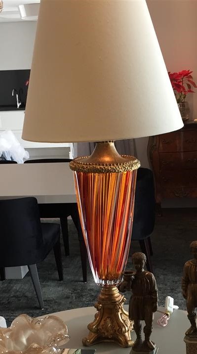 Abatjour Vidro Âmbar 6651A
