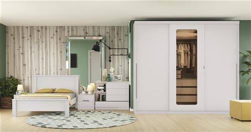 Roupeiro 3 Portas de Correr/ 3 Gavetas