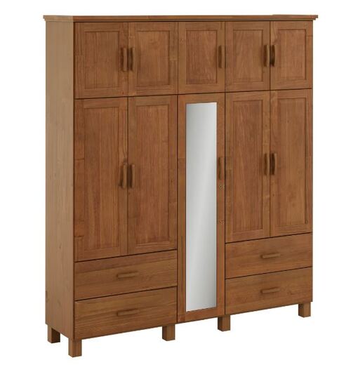 Guarda Roupa 1145C Bipartido 10  4 G C/ Espelho AG