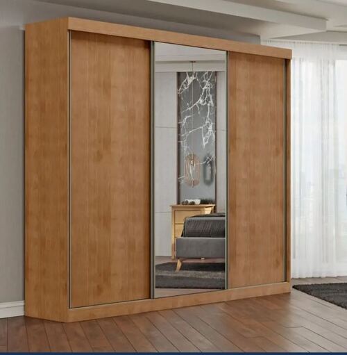 Guarda-roupa 1451FN 3 Portas De Correr Com Espelho