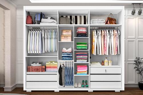 Guarda Roupa Casal C/ Espelho Caribe 5G