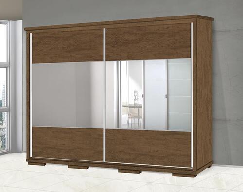 Roupeiro Casal Cadenza 2 P Correr 6 G C/ Espelho