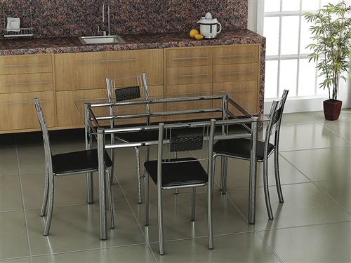 Conjunto de mesa Thais + 4 cadeiras